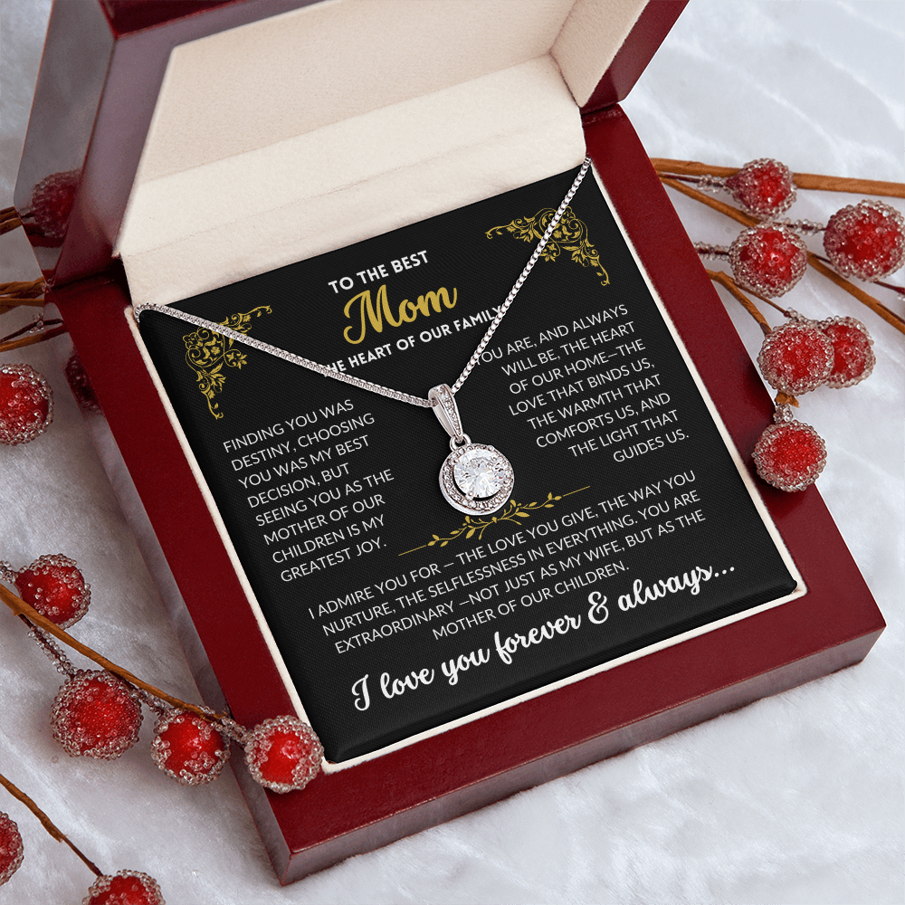 You Are My Best Decision- To My Wife, The Best Mom (Black Background)