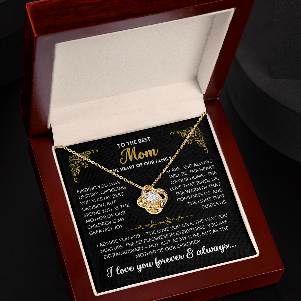 You Are My Best Decision- To My Wife, The Best Mom (Black Background)