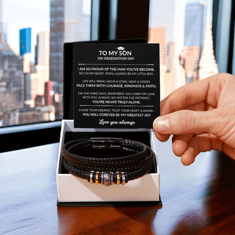 Chase Your Dreams - Graduation Bracelet - For My Son