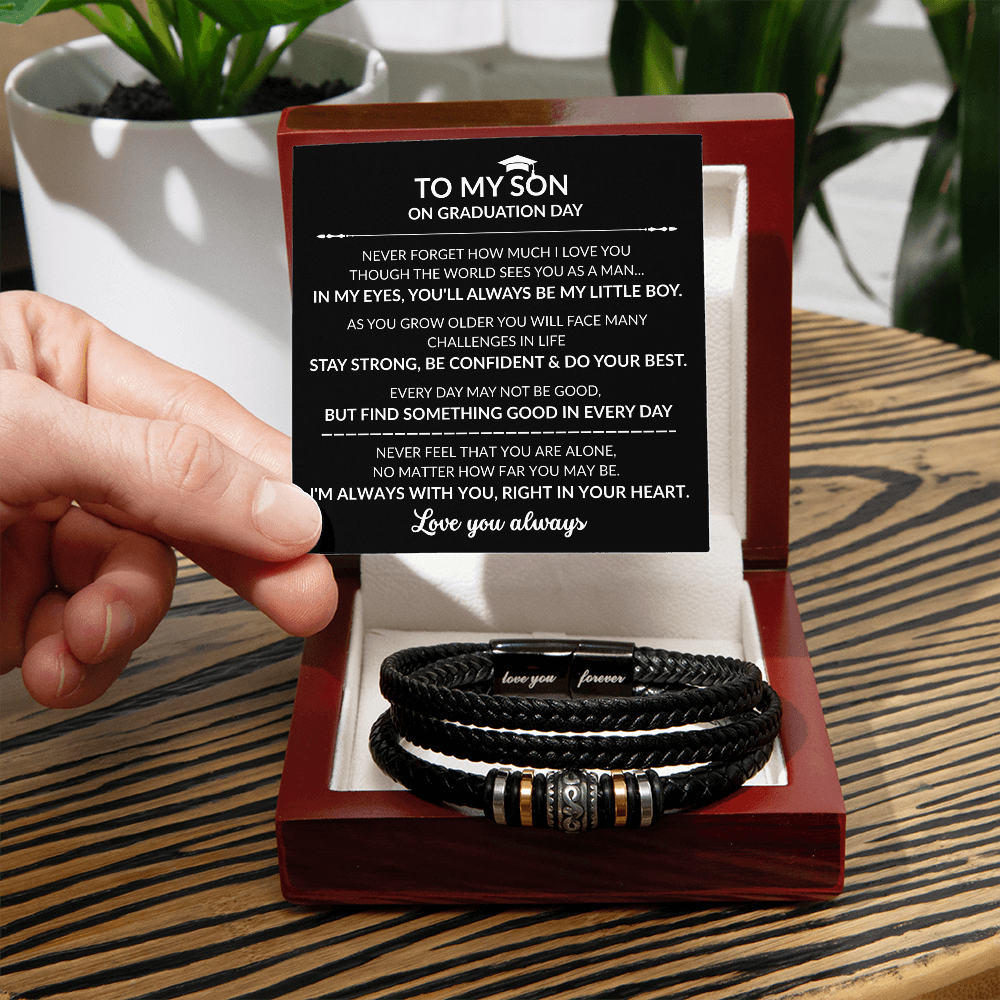 You'll Always Be My Little Boy - Graduation Bracelet, To My Son