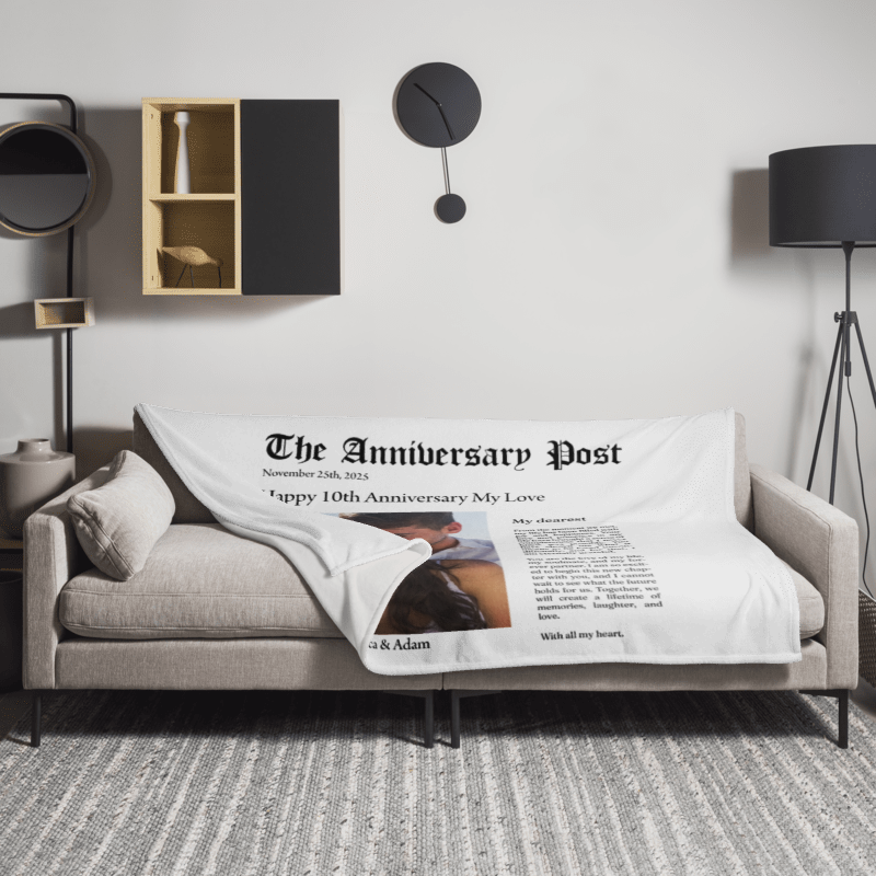 Our Love Story- Customizable Mink Touch Fleece Blanket