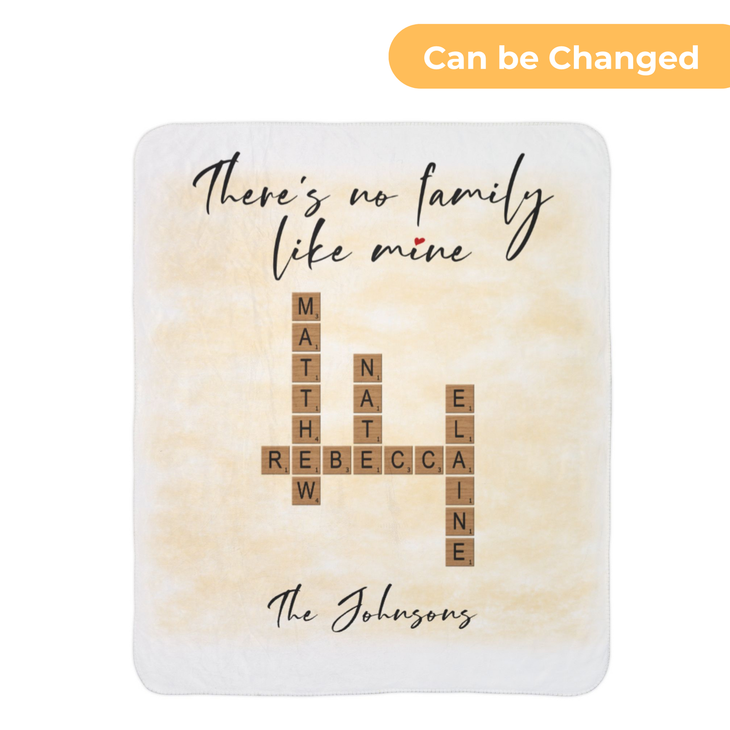 Family Crossword - Fleece Blanket