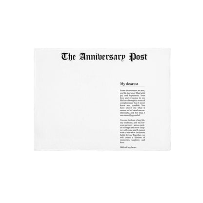 Our Love Story- Customizable Mink Touch Fleece Blanket