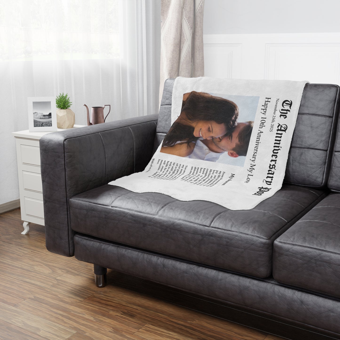 Our Love Story- Customizable Mink Touch Fleece Blanket