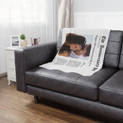 Our Love Story- Customizable Mink Touch Fleece Blanket