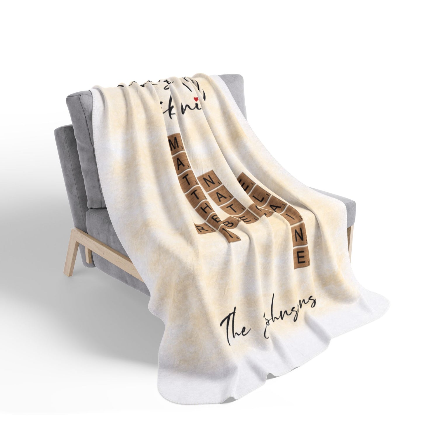 Family Crossword - Fleece Blanket