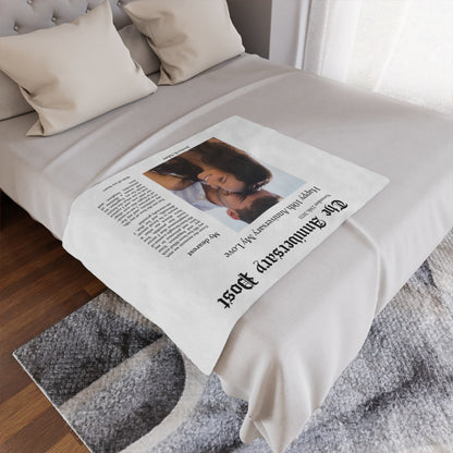 Our Love Story- Customizable Mink Touch Fleece Blanket