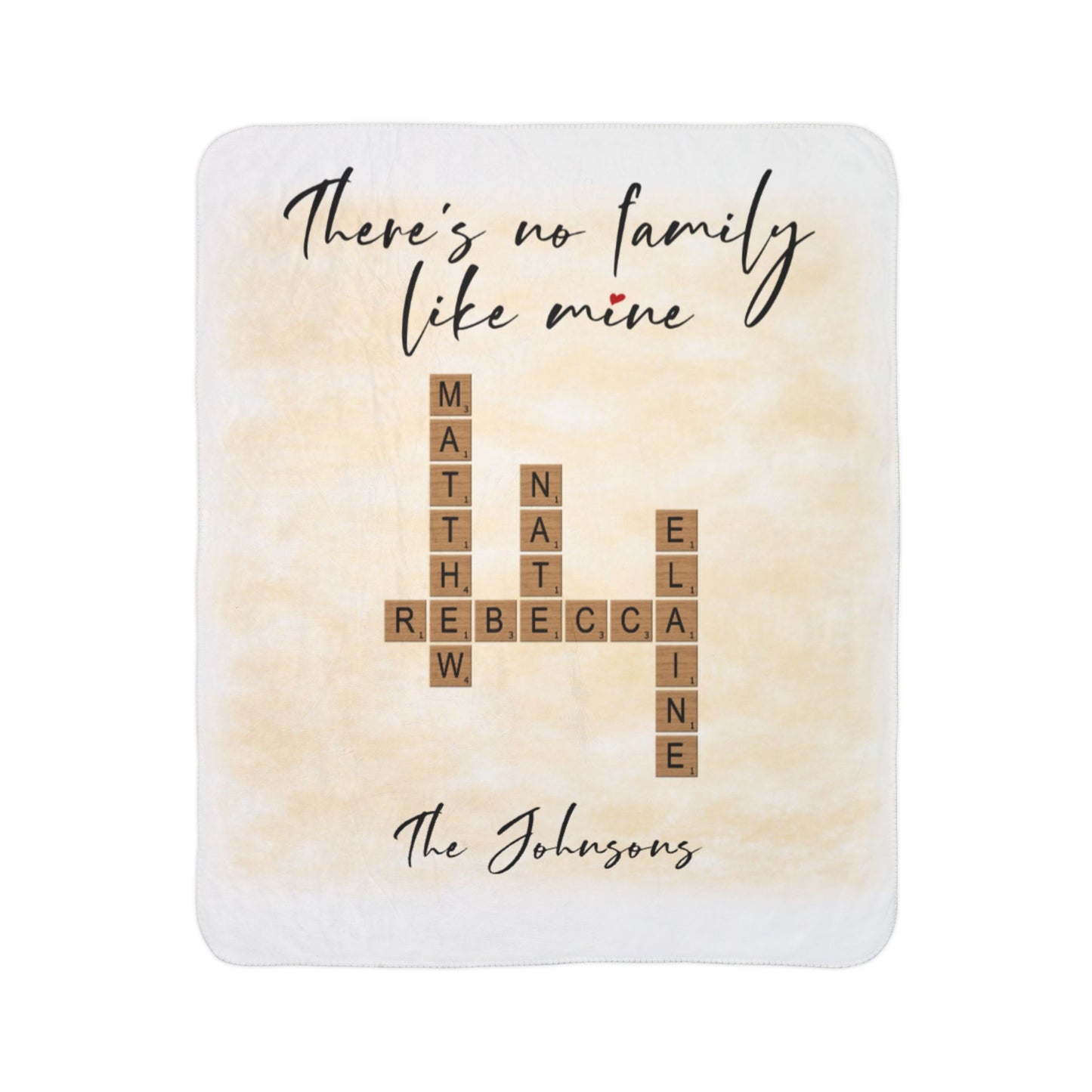 Family Crossword - Fleece Blanket