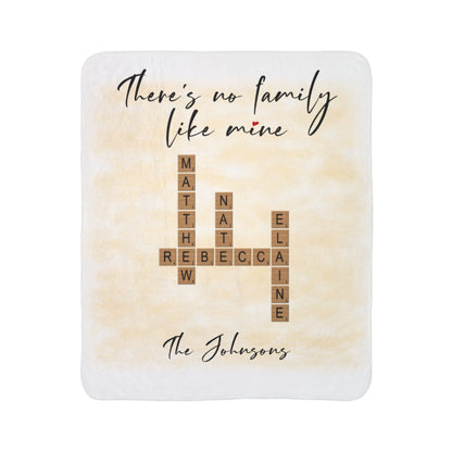 Family Crossword - Fleece Blanket