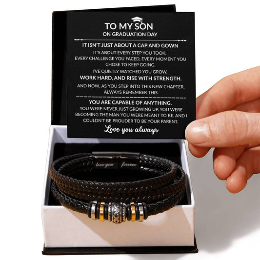 Proud Of You - Graduation Bracelet - For My Son