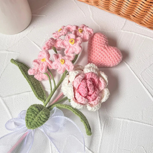 Hand-Knitted Crochet Flower