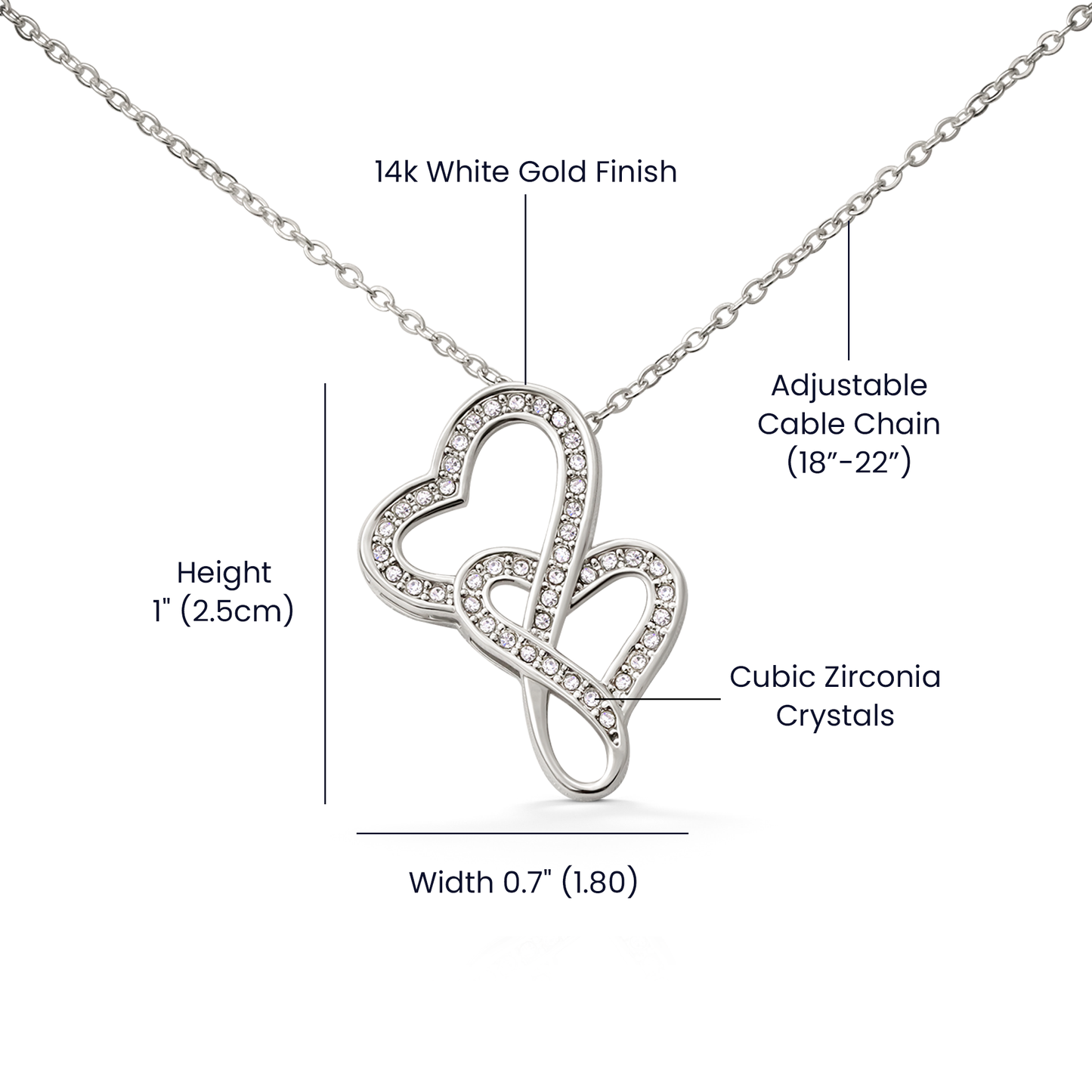 To My Wife - It Was Meant To Be (Heart-to-Heart Necklace)