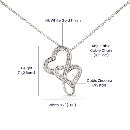 To My Wife - It Was Meant To Be (Heart-to-Heart Necklace)