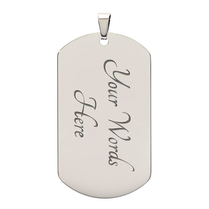 Dog Tag Necklace - To My Son