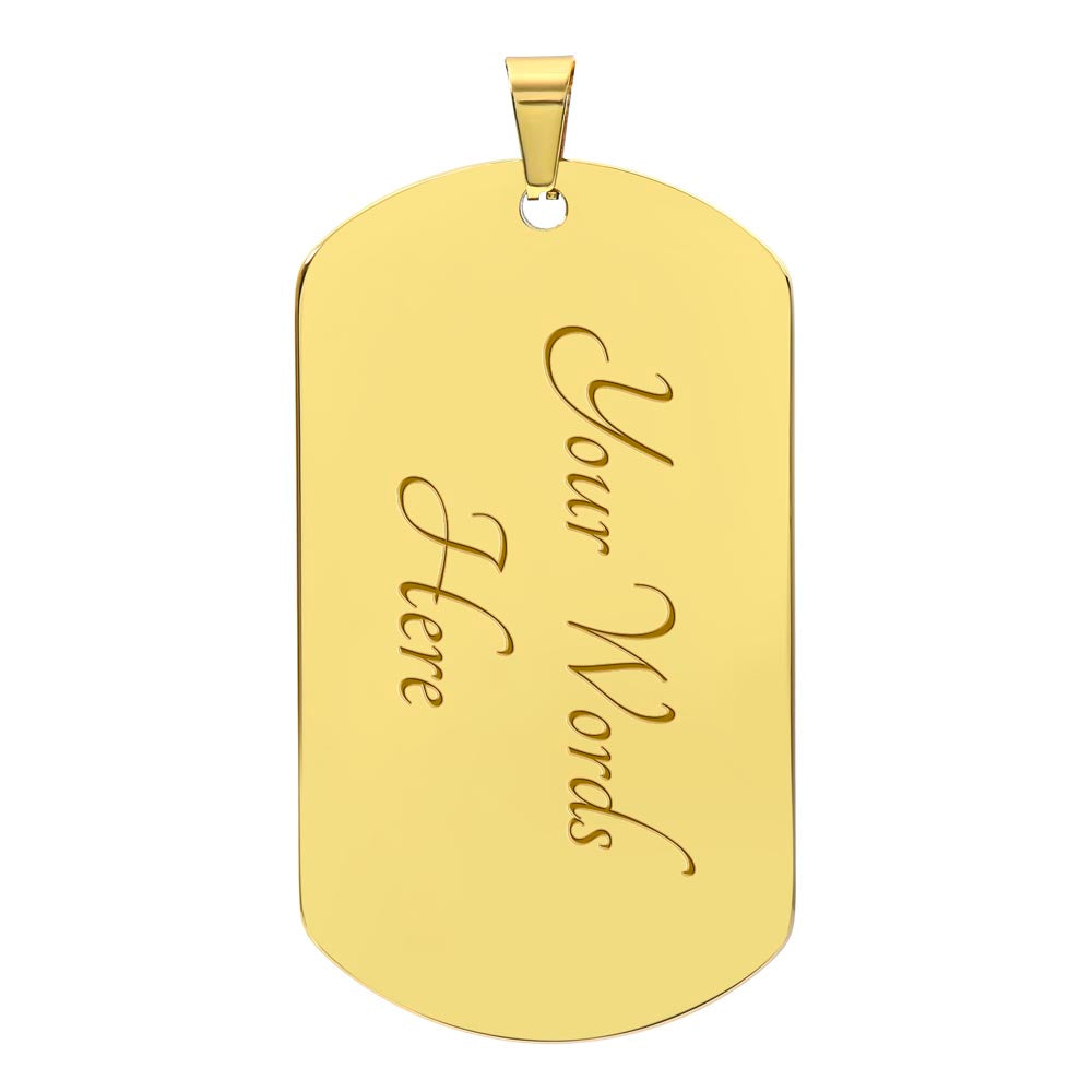 Dog Tag Necklace - To My Son