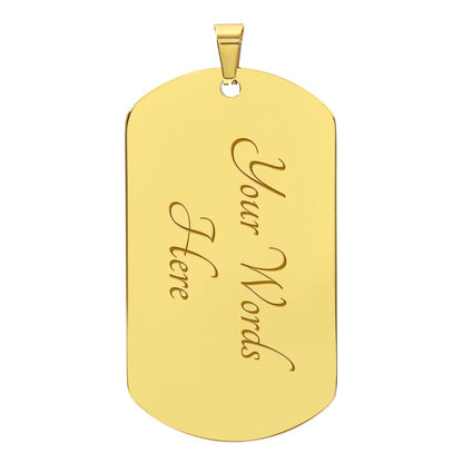 Dog Tag Necklace - To My Son