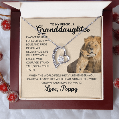 Forever Love Necklace - To My Granddaughter, From Poppy