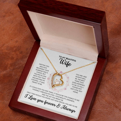 Eternal Love Necklace - To My Wife (White Background)