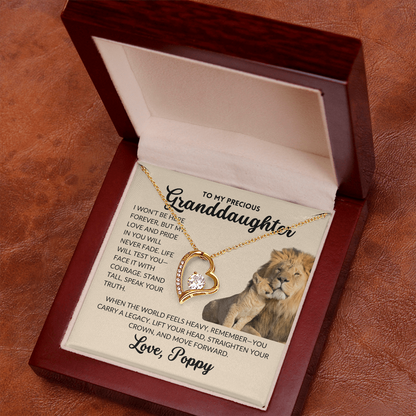 Forever Love Necklace - To My Granddaughter, From Poppy