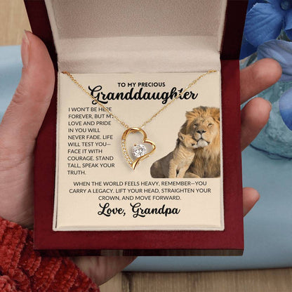 Forever Love Necklace - To My Granddaughter, From Grandpa