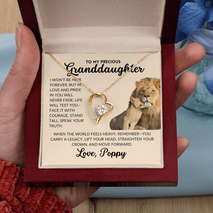 Forever Love Necklace - To My Granddaughter, From Poppy