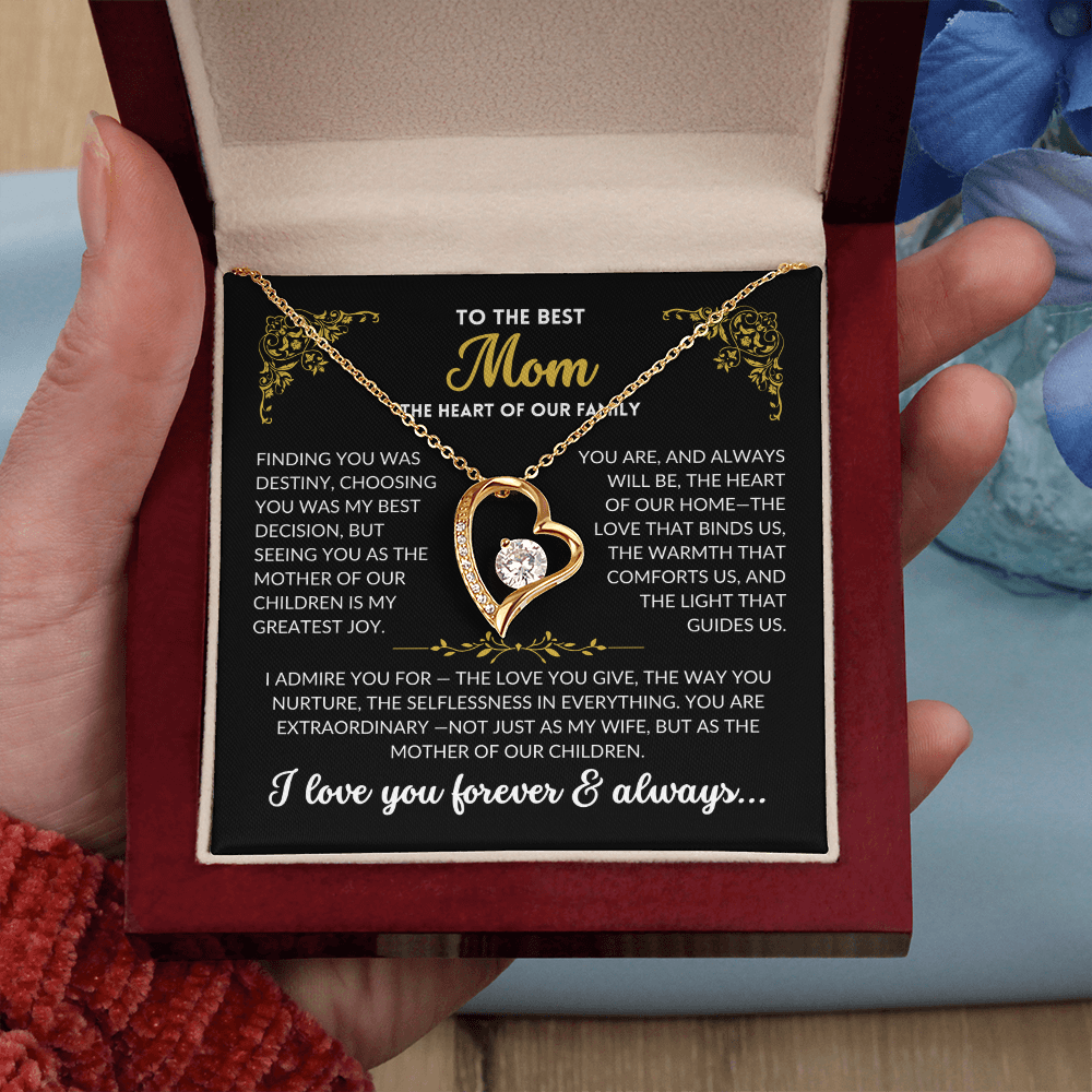 You Are My Best Decision- To My Wife, The Best Mom (Black Background)