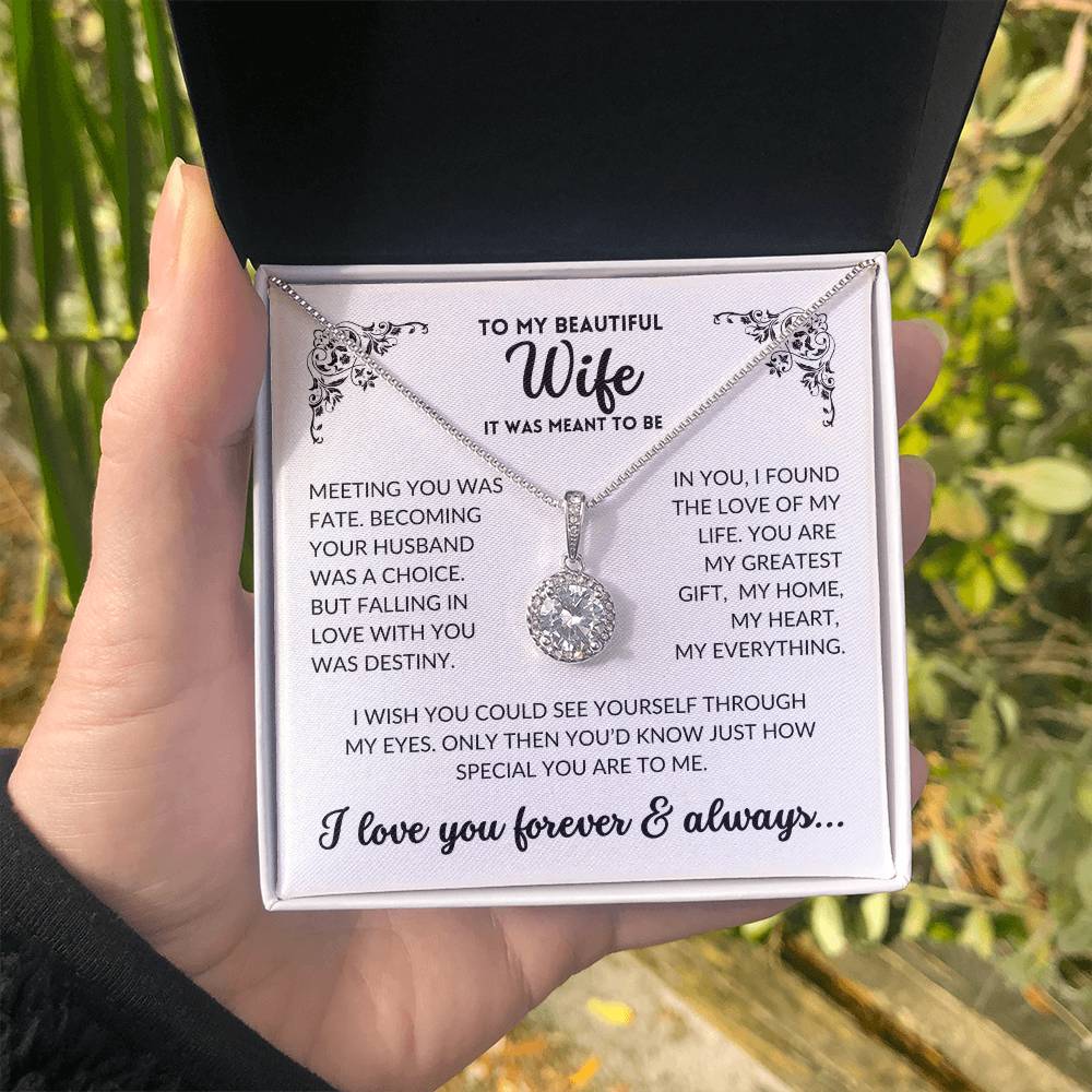 To My Wife - It Was Meant To Be (Eternal Hope Necklace)