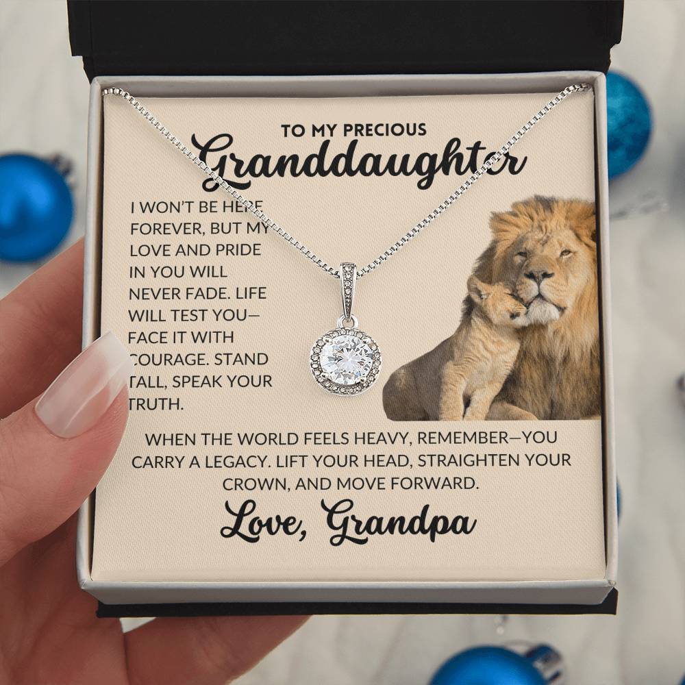 Eternal Hope Necklace - To My Granddaughter, From Grandpa