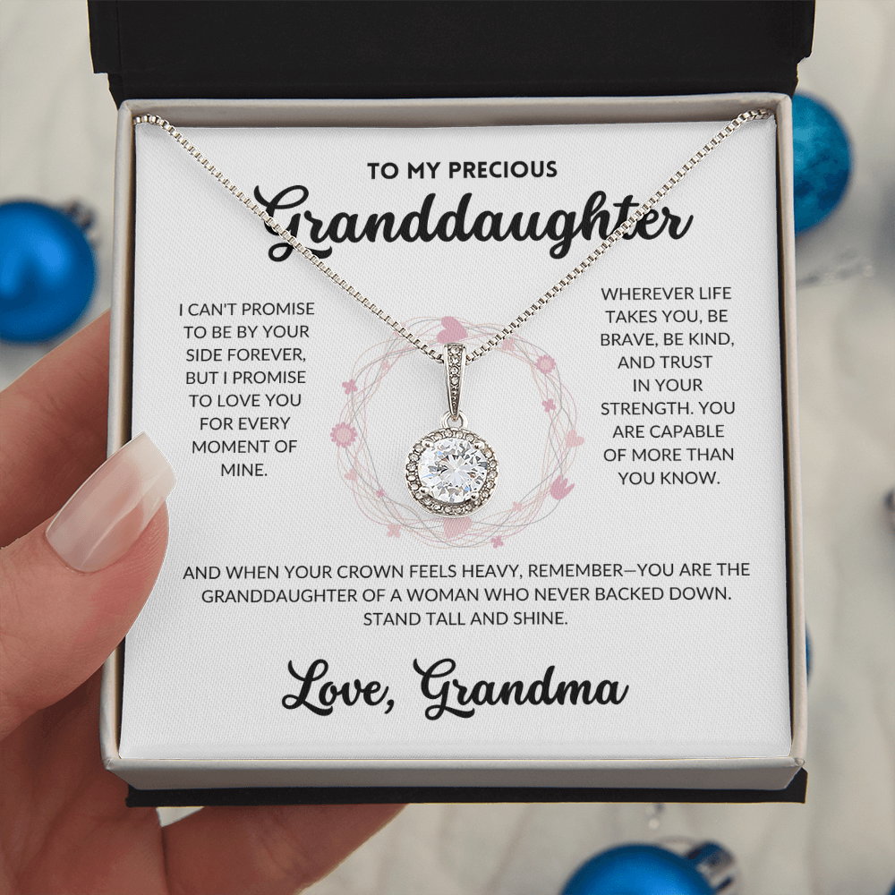 Eternal Hope Necklace - To My Granddaughter, From Grandma (White Background)