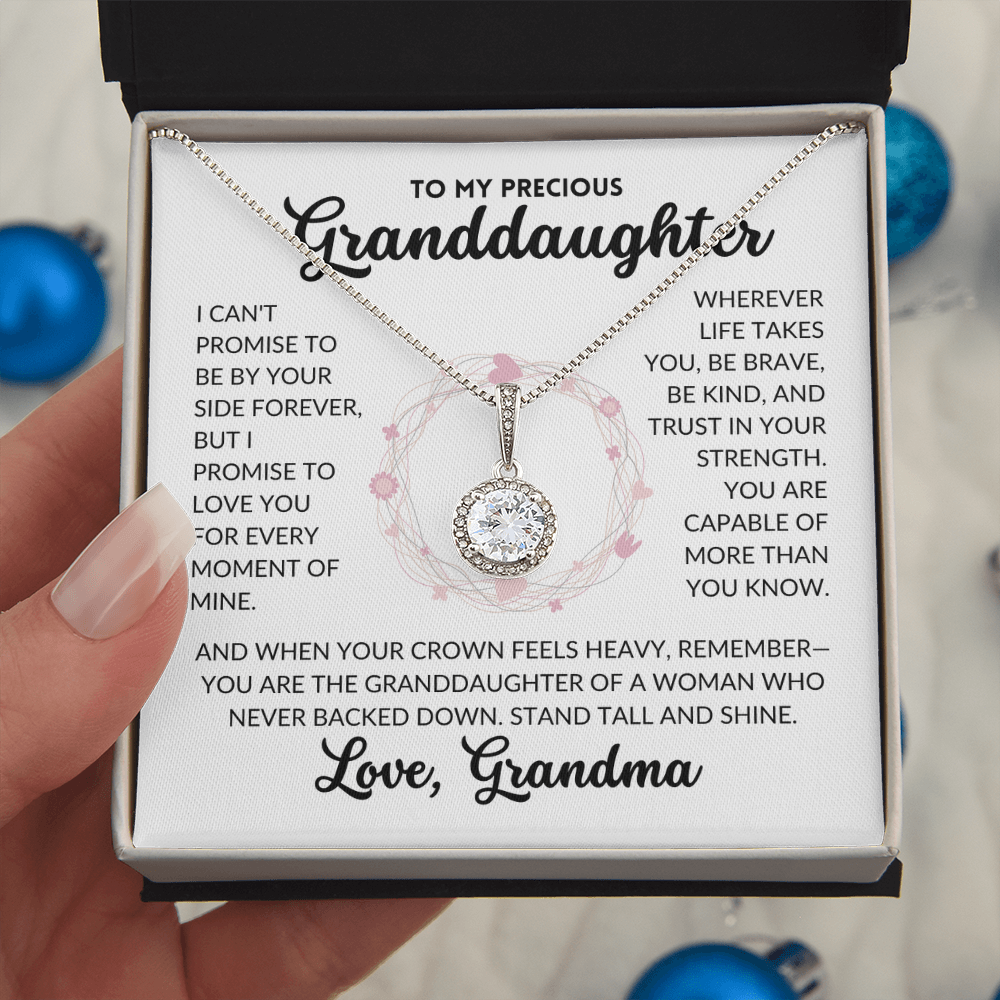 Eternal Hope Necklace - To My Granddaughter, From Grandma (White Background)
