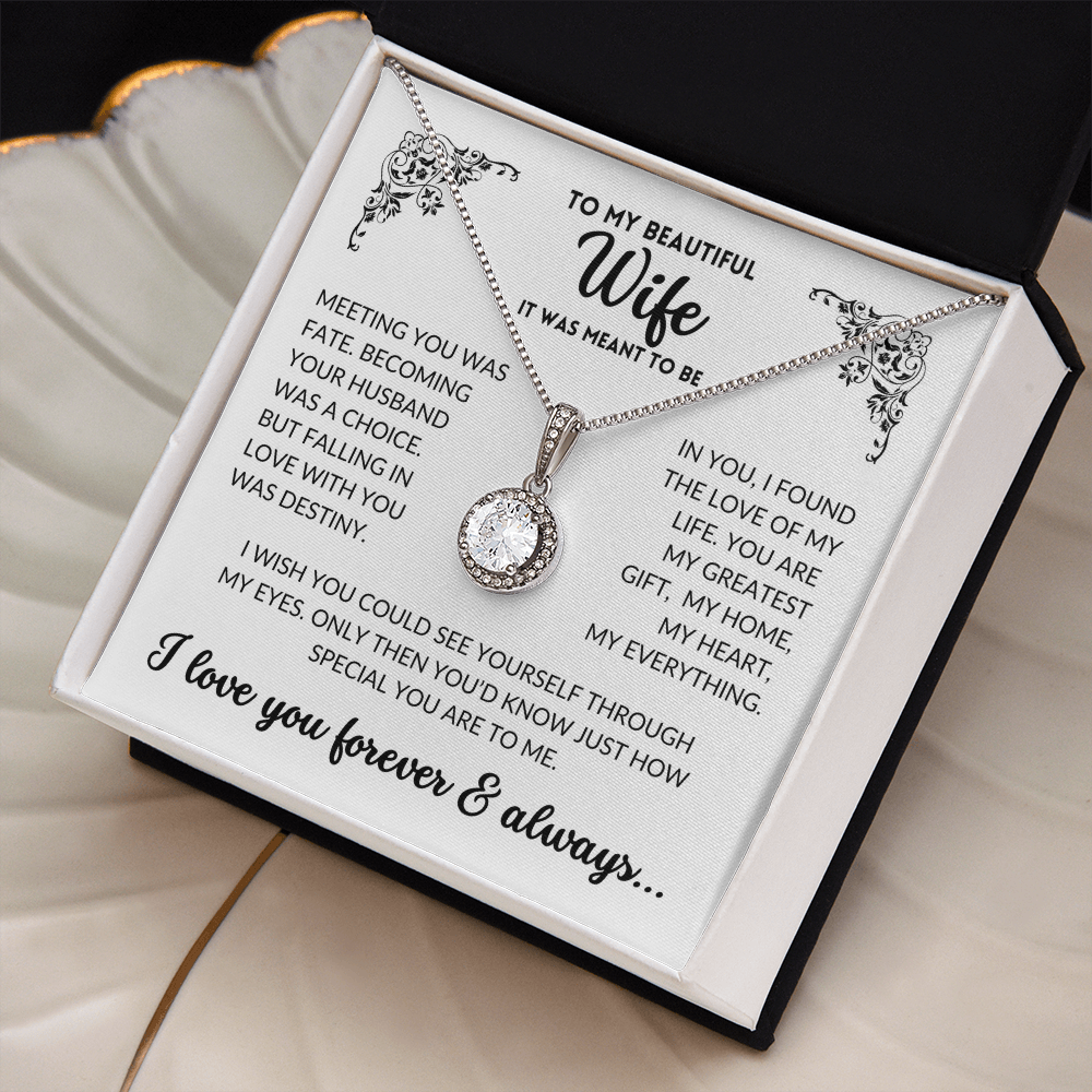 To My Wife - It Was Meant To Be (Eternal Hope Necklace)