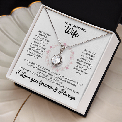 Eternal Hope Necklace - To My Wife (White Background)