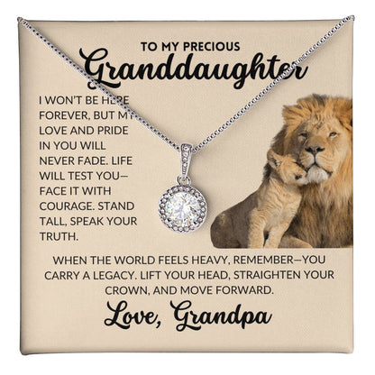 Eternal Hope Necklace - To My Granddaughter, From Grandpa
