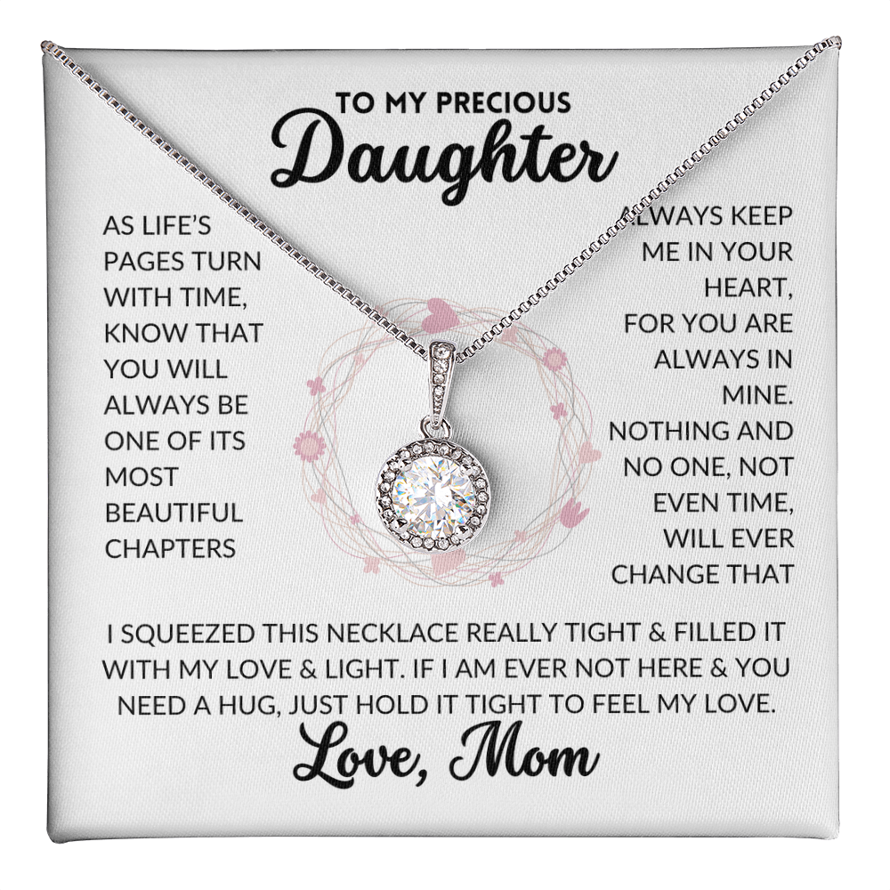 Eternal Hope Necklace - To My Daughter, From Mom (White Background)