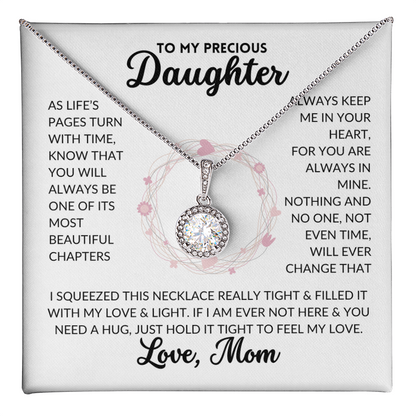 Eternal Hope Necklace - To My Daughter, From Mom (White Background)