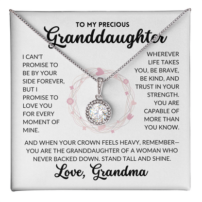 Eternal Hope Necklace - To My Granddaughter, From Grandma (White Background)