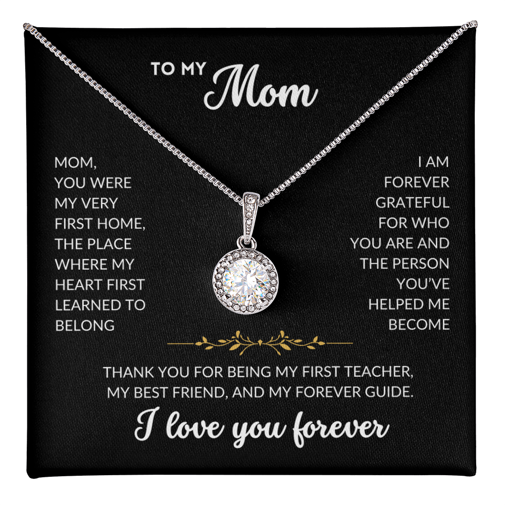 Eternal Hope Necklace - To My Mom (Black Background)