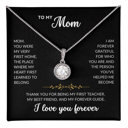 Eternal Hope Necklace - To My Mom (Black Background)
