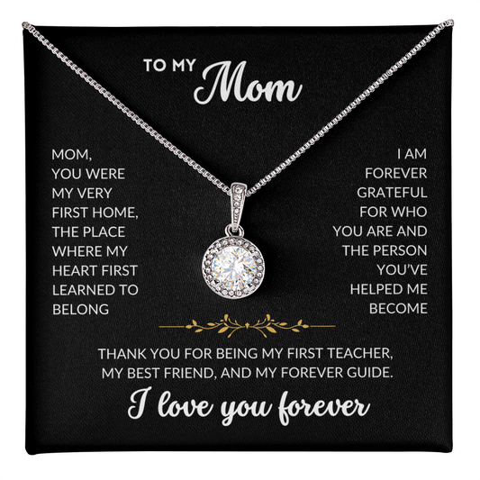 Eternal Hope Necklace - To My Mom (Black Background)