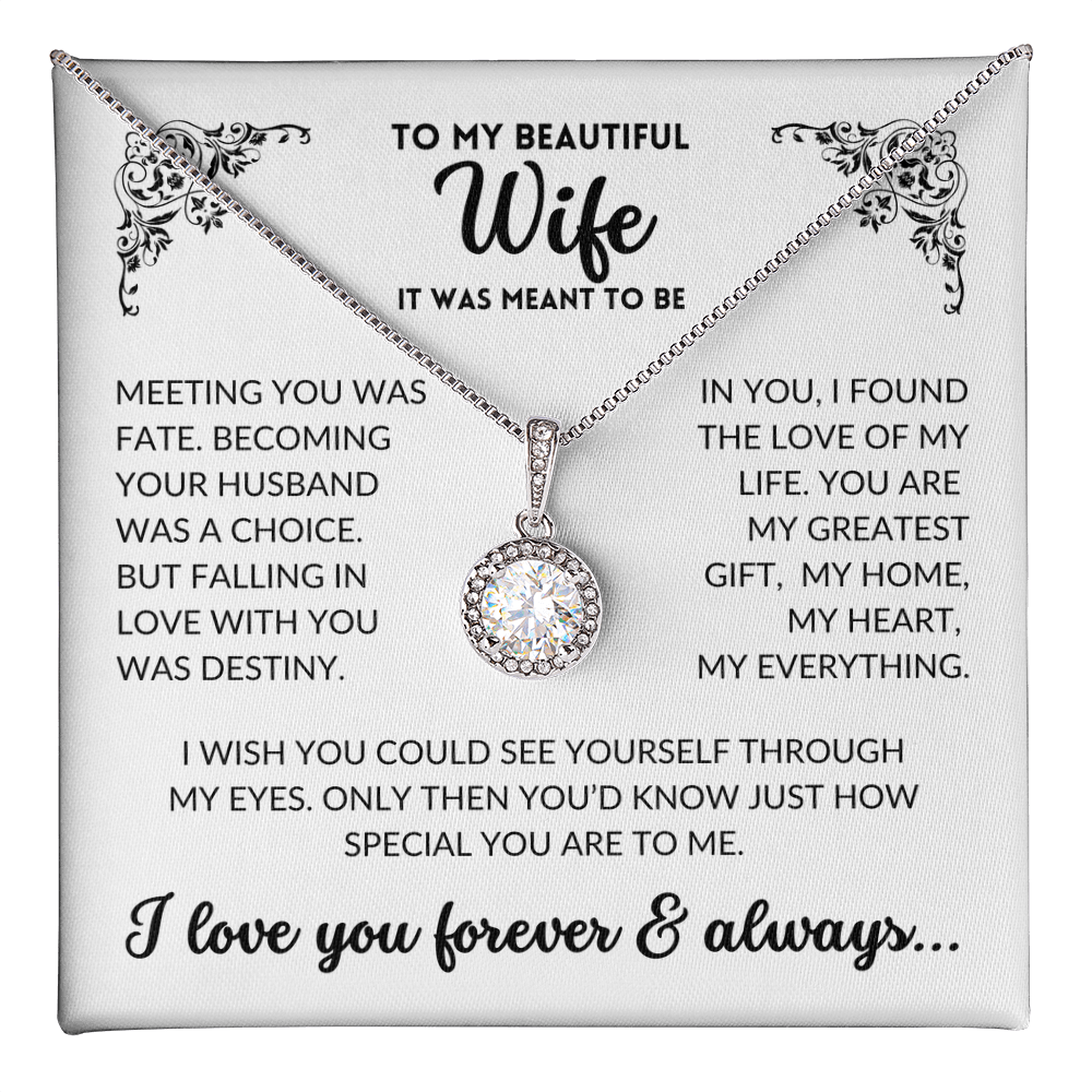 To My Wife - It Was Meant To Be (Eternal Hope Necklace)