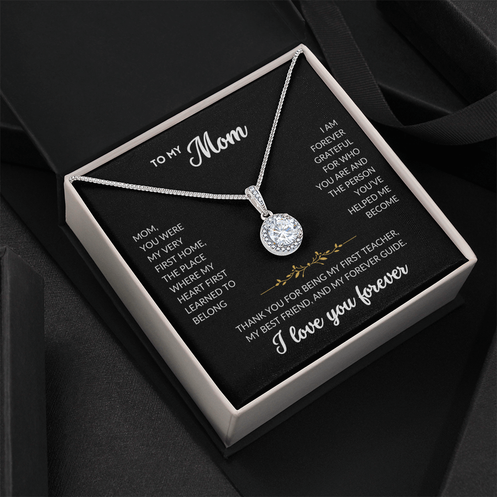 Eternal Hope Necklace - To My Mom (Black Background)