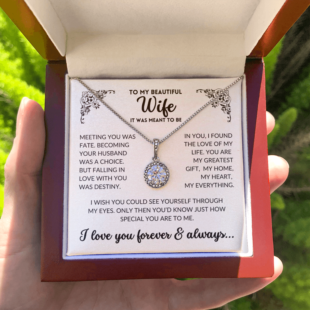 To My Wife - It Was Meant To Be (Eternal Hope Necklace)