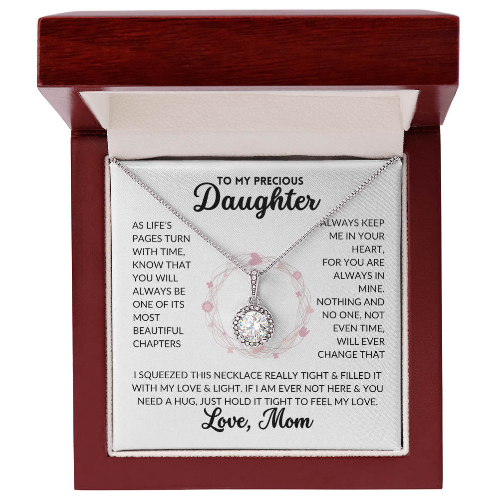 Eternal Hope Necklace - To My Daughter, From Mom (White Background)