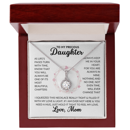 Eternal Hope Necklace - To My Daughter, From Mom (White Background)