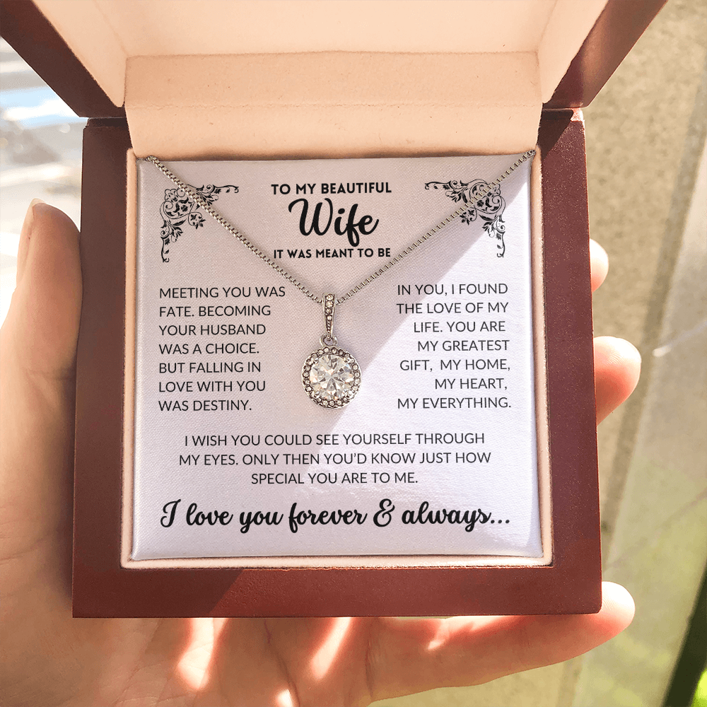 To My Wife - It Was Meant To Be (Eternal Hope Necklace)