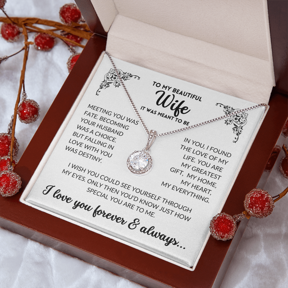 To My Wife - It Was Meant To Be (Eternal Hope Necklace)