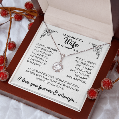 To My Wife - It Was Meant To Be (Eternal Hope Necklace)