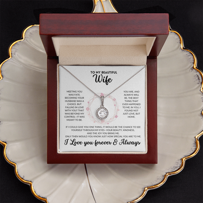 Eternal Hope Necklace - To My Wife (White Background)