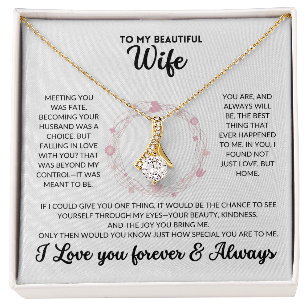 Serene Grace Necklace - To My Wife (White Background)