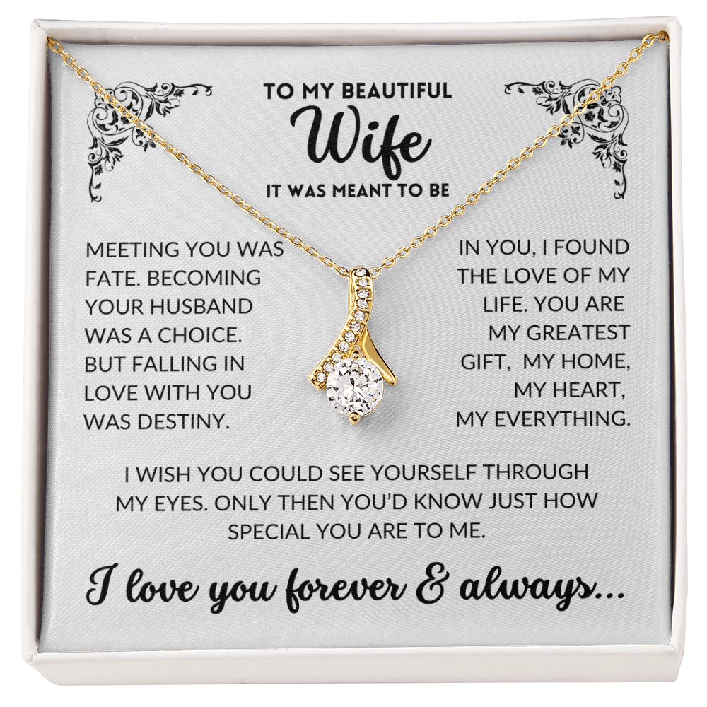To My Wife - It Was Meant To Be (Alluring Beauty Necklace)